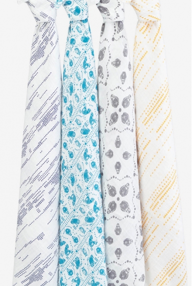 Муслиновые пеленки для новорожденных Aden&Anais большие, набор 4, Kindred