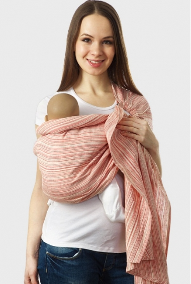 Слинг с кольцами Mums Era "Лайн", рубин