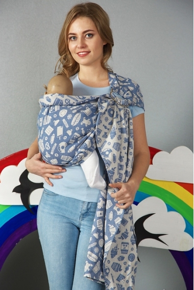 Слинг с кольцами Mums Era "Sweet", глазурь