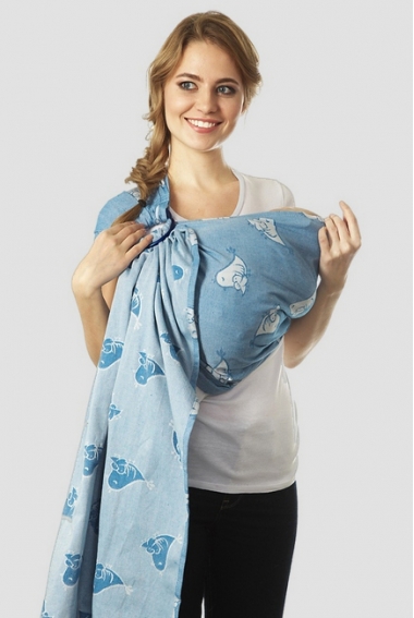 Слинг с кольцами Mums Era "Птички", гаити