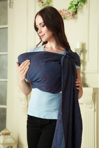 Слинг с кольцами Mums Era "Mendi", сапфир