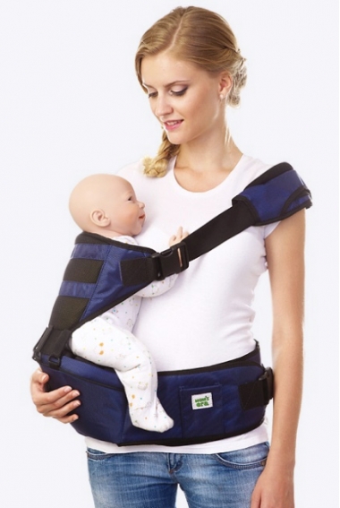 Хипсит со спинкой Mums Era, синий/черный