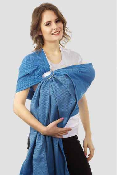 Слинг с кольцами Mums Era "Нордик", лазурь