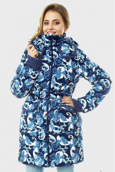 Зимняя слингокуртка Gerda 3в1, ирисы