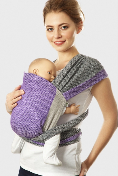 Май-слинг Mums Era "Диамант", жемчуг/лилак