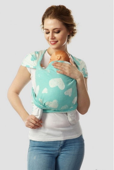 Май-слинг Mums Era "Сердца", ментол