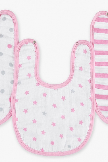 Слюнявчик муслиновый Aden by Aden Anais, набор 3, Little Bib Darling