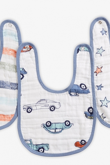 Слюнявчик муслиновый Aden by Aden Anais, набор из 3 штук, Hit The Road