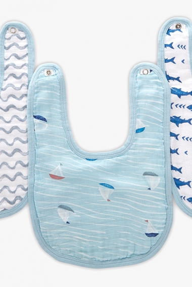 Слюнявчик муслиновый Aden by Aden&Anais, набор 3, Making Waves