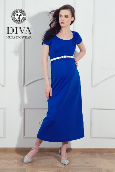 Платье для кормящих и беременных Diva Nursingwear Dalia, цвет Azzurro