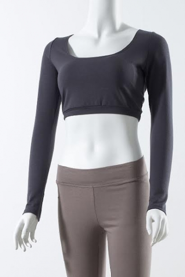 Внутренний топ для кормления c глубоким вырезом Mothers en Vogue, серый