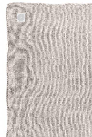 Вязаный плед для новорожденных Jollein Basic Knit, песочный, средний