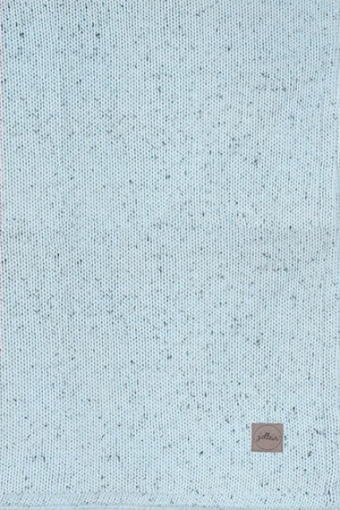 Вязаный плед для новорожденного Jollein Confetti Knit, cеро-зеленый