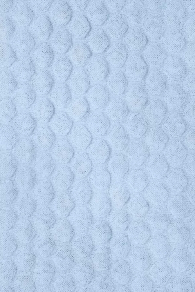 Вязаный плед для новорожденных Jollein Fancy, голубой, средний