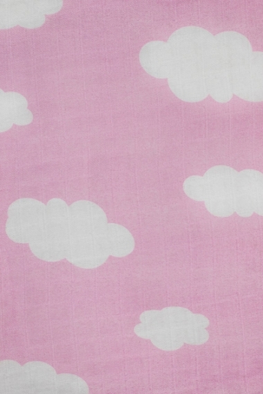 Муслиновое одеяло Jollein, Clouds Pink