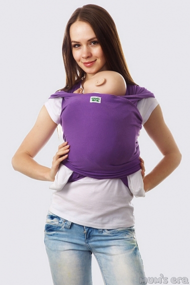 Слинг-шарф трикотажный, фиолетовый
