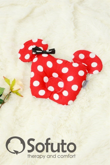 Гнездышко-кокон для новорожденных Babynest Minnie red