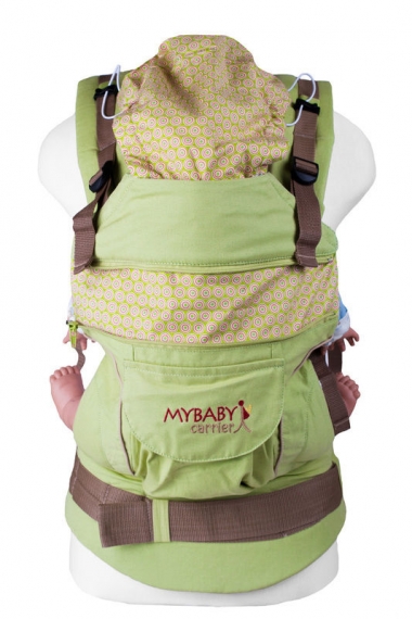 Эрго-рюкзак My Baby Style, зеленый конфетти