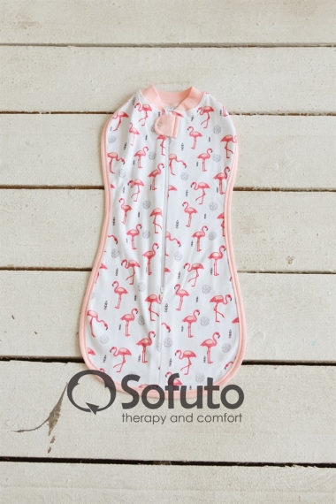 Комплект пеленок-коконов для новорожденных, Flamingo