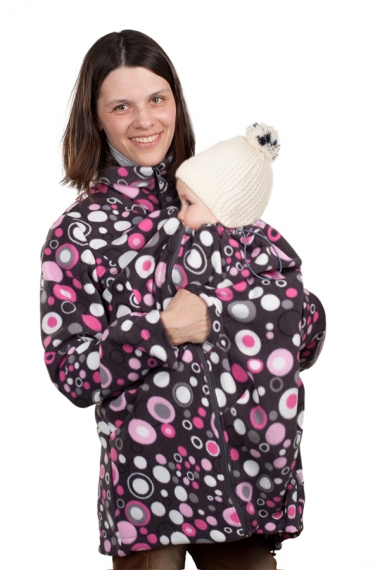 Флисовая слингокуртка и куртка для беременных, темные круги