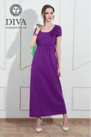 Платье для кормящих и беременных Diva Nursingwear Dalia, цвет Viola