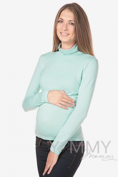 Водолазка для кормящих и беременных, цвет ментол