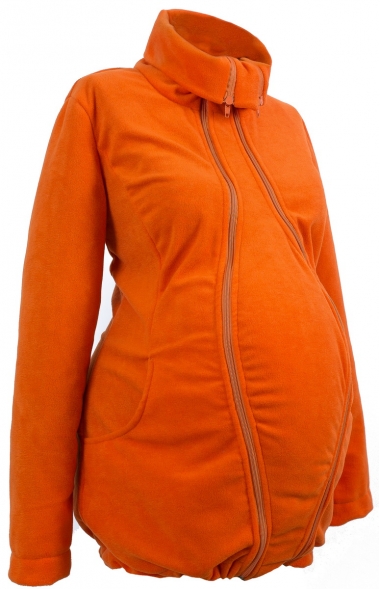 Флисовая слингокуртка и куртка для беременных, оранжевый