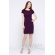 Платье для кормящих и беременных из вискозы, темно-лиловое