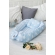 Гнездышко для новорожденных Babynest Stars and waves blue sky