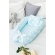 Кокон-гнездышко для новорожденных Babynest Stars and Waves Aqua