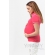 Футболка поло для беременных и кормящих, фуксия