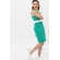 Платье для кормящих и беременных лакоста, ментол с белой отделкой