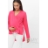 Блуза для кормящих и беременных на запах, фуксия