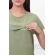 Блуза для кормящих и беременных с воланом, цвет олива