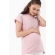 Футболка для беременных и кормящих, розовая