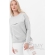 Лонгслив для кормящих и беременных с горизонтальной молнией, цвет серый меланж с блеском