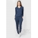 Костюм для беременных и кормящих из джемпера и брюк, темно-синий меланж