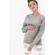 Джемпер для кормящих и беременных, цвет серый меланж
