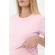 Футболка для беременных и кормящих, розовый меланж