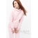 Костюм для беременных и кормящих с начесом, розовый меланж