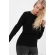 Футболка для кормящих и беременных с длинным рукавом, цвет черный