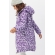 Слингокуртка зимняя 3в1, цвет фиолетовая с белым узором