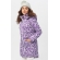 Слингокуртка зимняя 3в1, цвет фиолетовая с белым узором