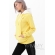 Толстовка для кормящих и беременных с капюшоном, цвет лимонный