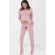 Костюм для кормящих и беременных из плотной вискозы, пудрово-розовый