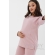Костюм для кормящих и беременных из плотной вискозы, пудрово-розовый