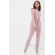 Костюм для кормящих и беременных из плотной вискозы, пудрово-розовый
