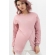 Джемпер для беременных и кормящих на запах, пудрово-розовый/экрю