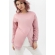 Джемпер для беременных и кормящих на запах, пудрово-розовый/экрю
