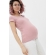 Футболка для кормящих и беременных, пудрово-розовая